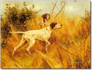 chasseur chiens 34 Peinture à l'huile